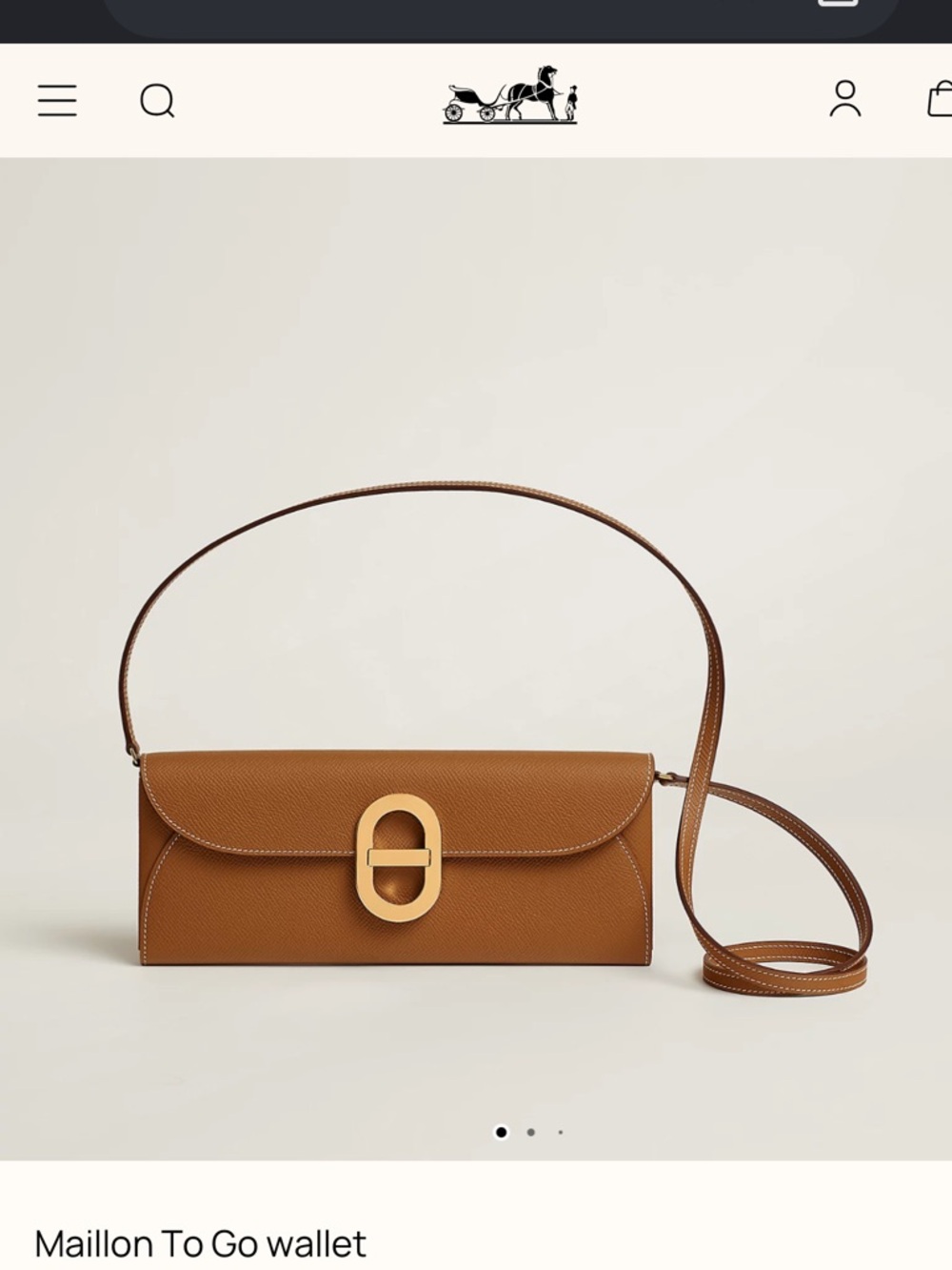 NWT Hermès Maillon To Go Wallet Purse in epsom “gold” chaine d’ancre - Picture 6 of 10